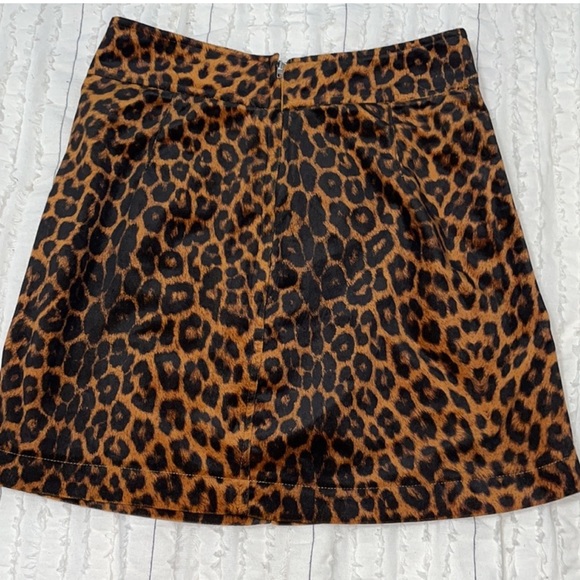 STORIA leopard velvet skirt - Picture 2 of 2